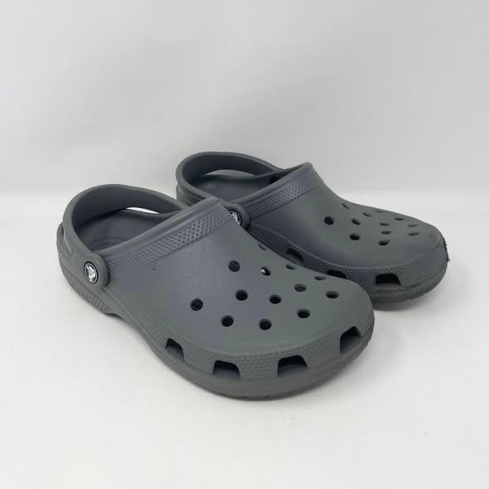 Crocs Classic Clog Wms 9/Mens 7 Slate Gray Slip On EVA Water Shoe Outdoor Casual